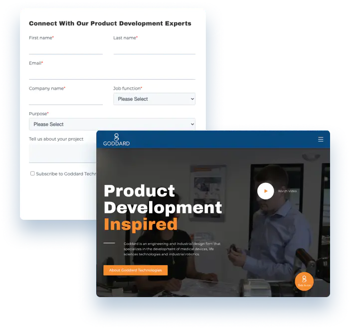 Goddard-Ironpaper-Websitedesign