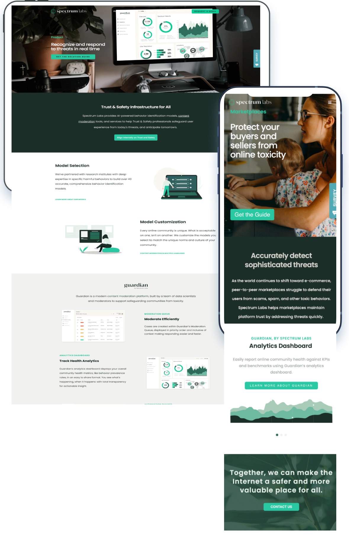 IT website design example